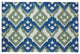 Hipster Spring Chenille Rug, Dark Cobalt Blue, 4'x6'
