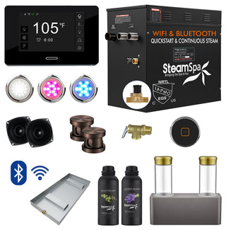 10.5kW QuickStart Steam Bath Generator With Dual Aroma Pump, Oil Rubbed Bronze