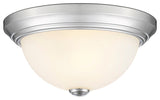 2 Light 11" Chrome Flushmount