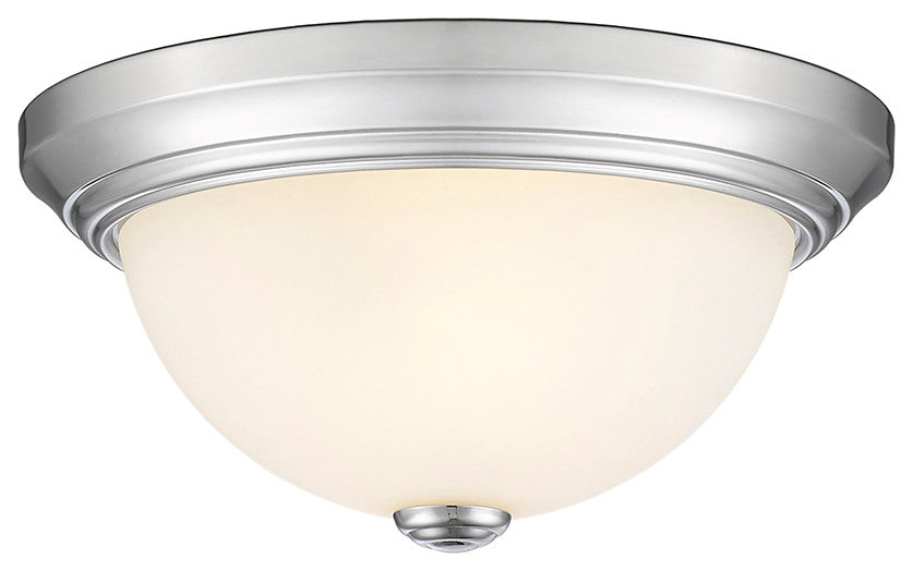 2 Light 11" Chrome Flushmount