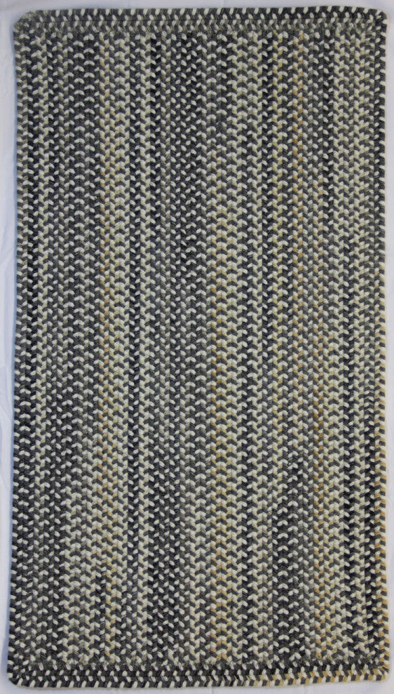 Capel Sherwood Forest Smoke 0980_300 Braided Rugs - 7' X 9' Concentric Rectangle