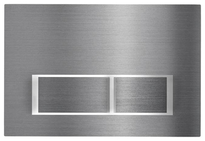 Concealed Tank Push Button, Chrome Push Plate, Rectangular Buttons