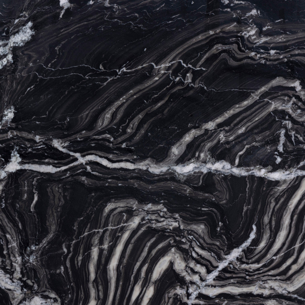 Formentera Marble Coffee Table, Black, Coffee Table