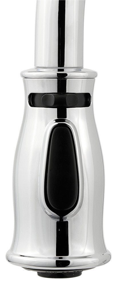 Hanover 1-Handle Pull-Down Kitchen Faucet With Soap Dispenser, Polished Chrome