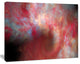 Red Starry Fractal Sky, Abstract Canvas Art Print, 60x40