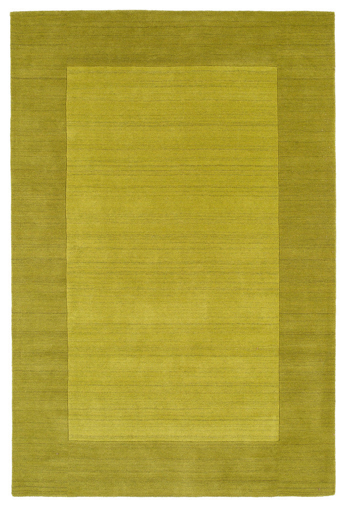 Kaleen Hand-Tufted Regency Wool Rug, Lime Green, 9'6"x13'