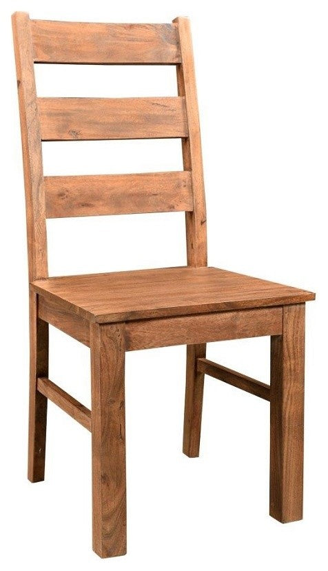 Timbergirl Angled Acacia Wood Chair -Set of 2