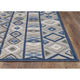 KAS Calla 6921 Grey/Blue Aztec Area Rug, 7'10" x 9'10"