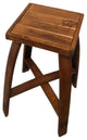 Stave Stool With Wood Top, Pine, 24"