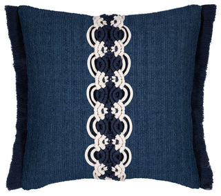 Distinction Indigo Indoor/Outdoor Performance Pillow, 20" x 20"