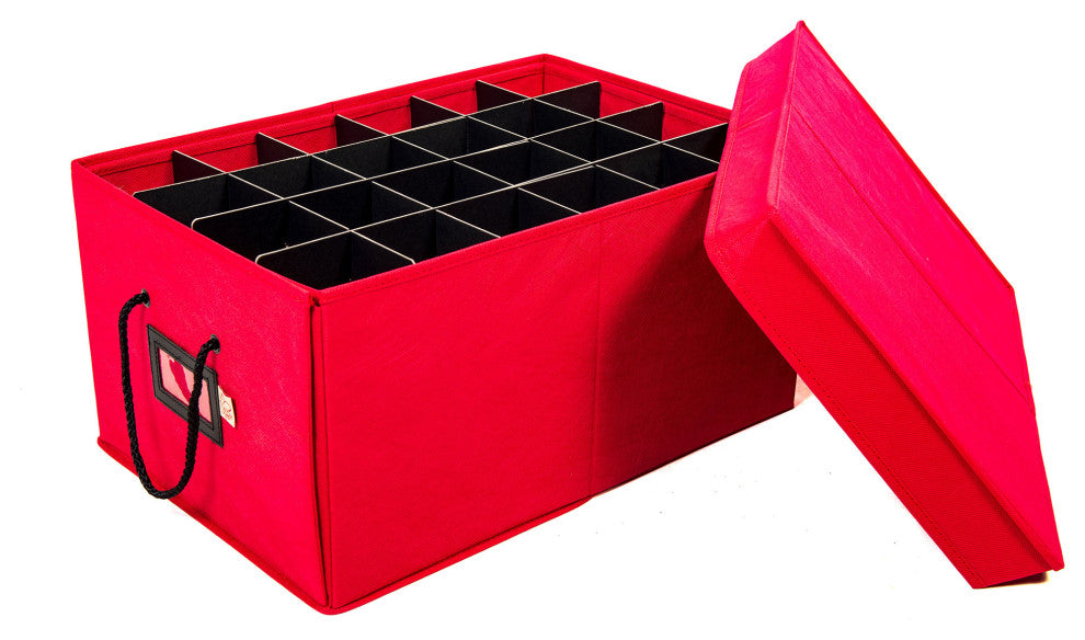 72" 3" Christmas Ornament Storage Box With Drawers