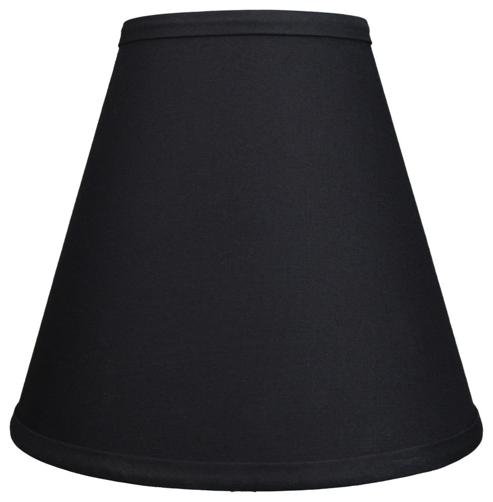 Fenchel Shades 5"x10"x9" Spider Attachment Empire Lamp Shade, Linen Black