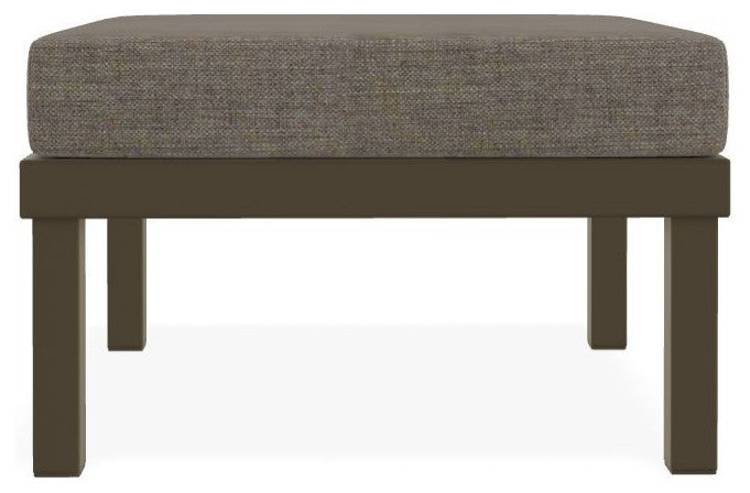 Larssen Cushion Deep Seating Outdoor Ottoman, Cast/Beachwood
