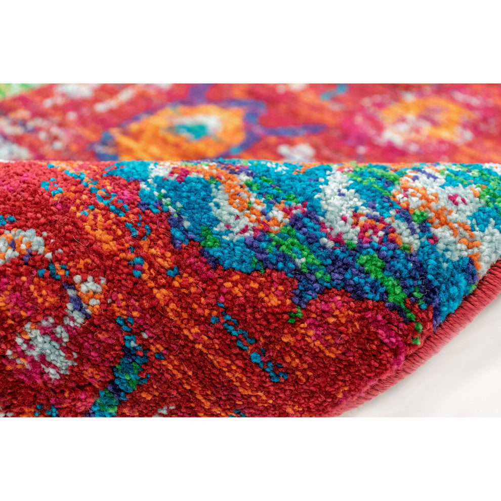 Fiesta Medallions Indoor Rug Red 8'10"x11'9"