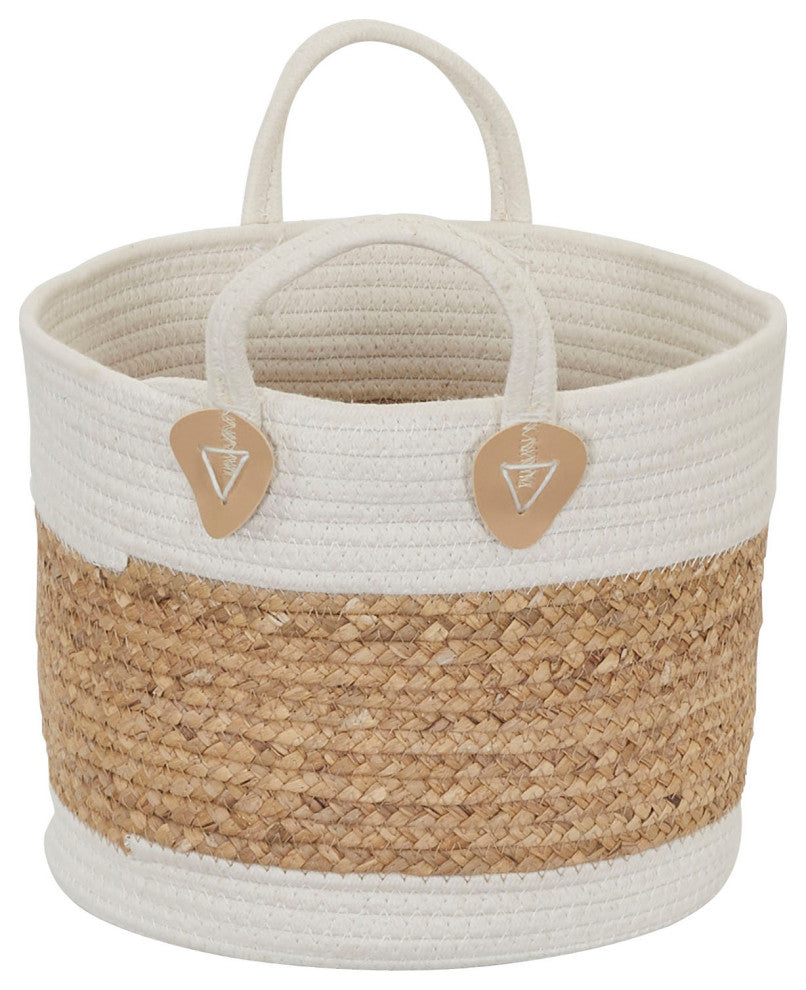 Corn and Hyacinth Wicker Basket
