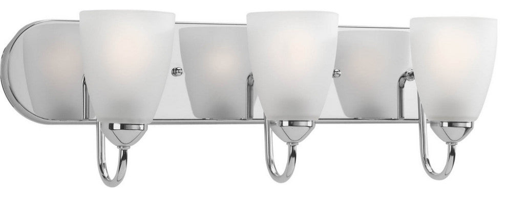 Gather Collection 3-Light Bath Light, Polished Chrome