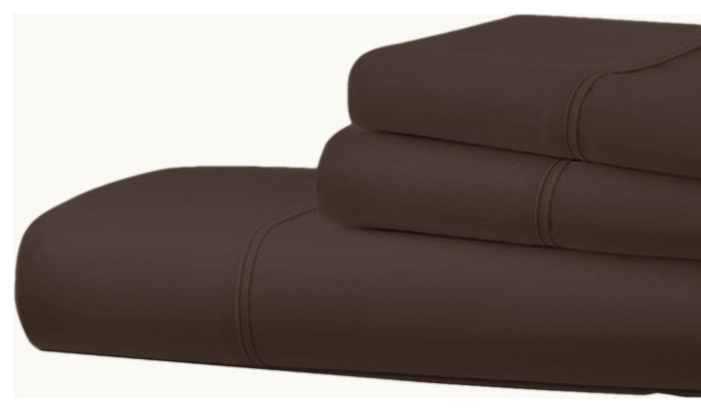 Bluff City Bedding, Bamboo Comfort 3-Piece Bedding, Twin, Brown