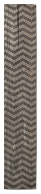 Black Wood Chevron 16x72 Table Runner