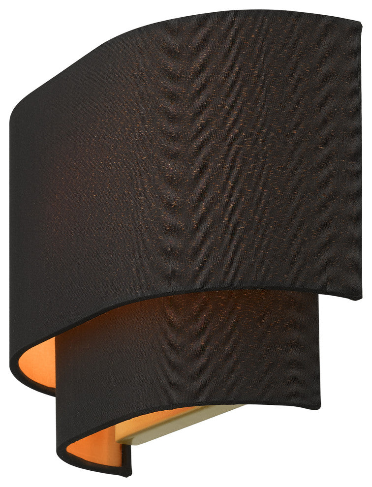 Livex Lighting Sentosa 1-Light Black Sconce