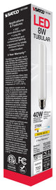 8W T9 LED, Frost, Medium Base, 90 CRI, 2700K, 120V