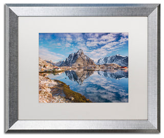 Michael Blanchette Photography 'Mirror in the Fjord' Matted Framed Art, 20x16