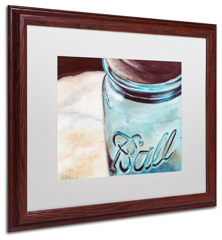 'Ball Jar' Art, 16x20, Wood Frame, White Mat