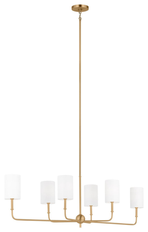 Foxdale Six Light Linear Chandelier
