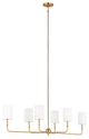 Foxdale Six Light Linear Chandelier