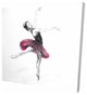 Small Pink Ballerina, Fine Art Gallery Wrapped Canvas, 24"x24"