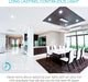 Luxrite 6" Ultra Thin LED Recessed Light With J-Box, 5000K, Pack of 4