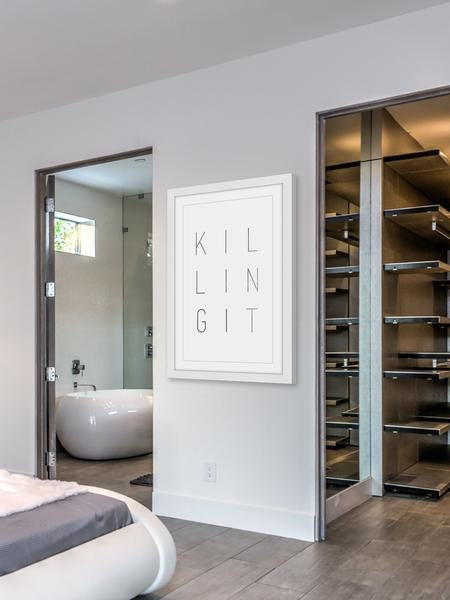 "Killing It II" Framed Painting Print, 24"x36"