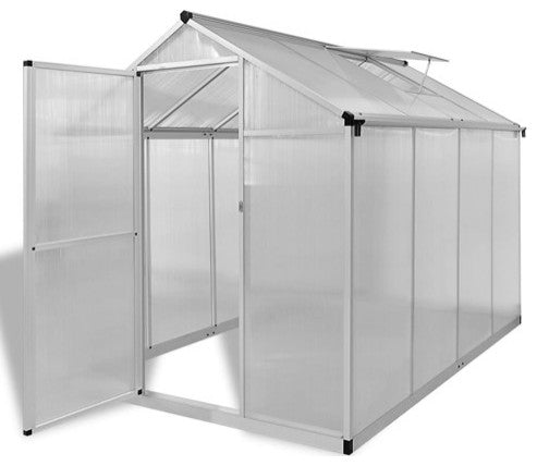 vidaXL Greenhouse Outdoor Grow House Green House with Base Frame Aluminum