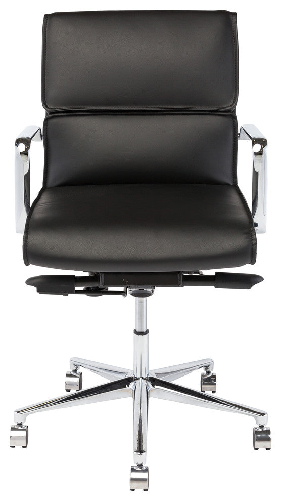 Modern Low Back Office Chair, Black