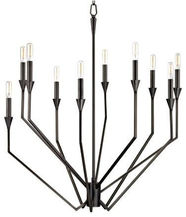 Archie, 10 Light, Chandelier, Old Bronze Finish