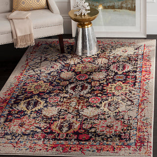 Safavieh Monaco Mnc206G Vintage/Distressed Rug, Gray/Multi, 2'2"x4'0"