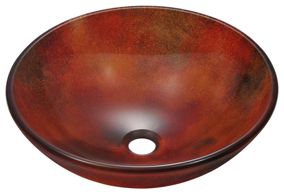 P416 Frosted Glass Vessel Sink
