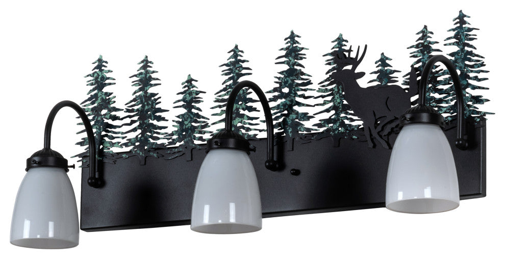 27 Wide Deer 3 Light Vanity Light