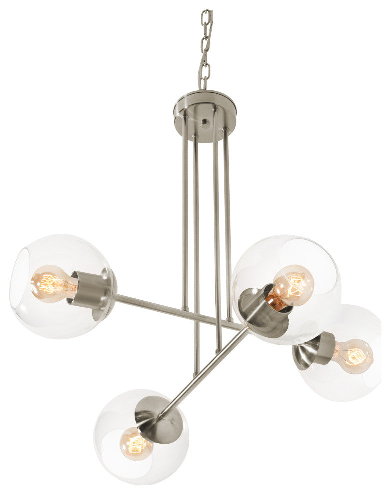 Jamie 25" Pendant, Satin Nickel