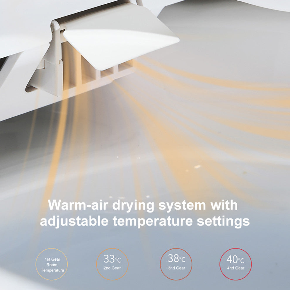 Smart One-Piece 1.27 GPF Floor Mounted Elongated Toilet and Bidet with Seat, Gold