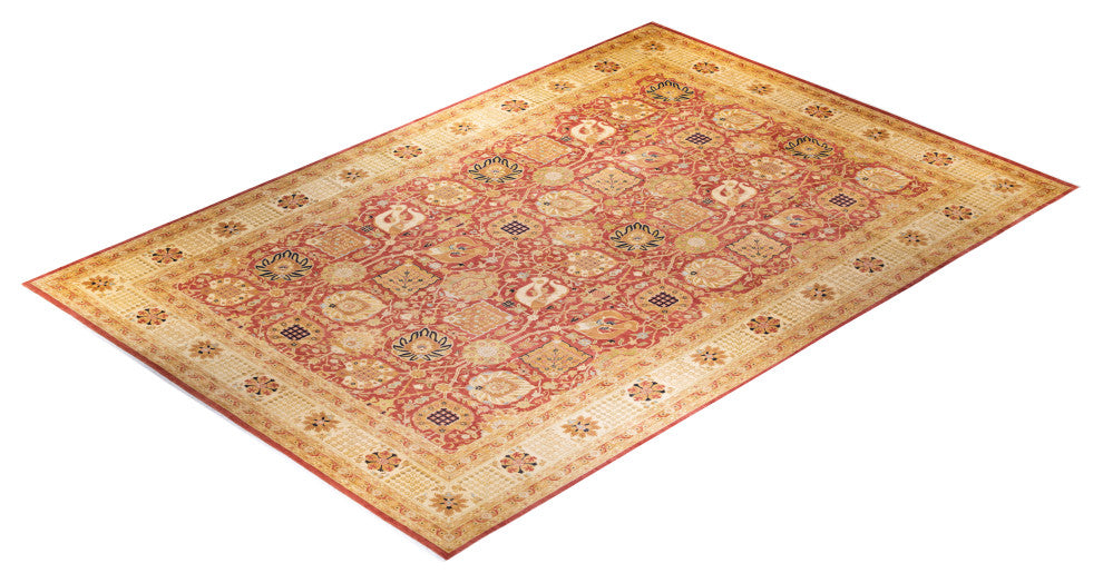 Eclectic, One-of-a-Kind Hand-Knotted Area Rug  - Orange, 12' 0" x 18' 6"