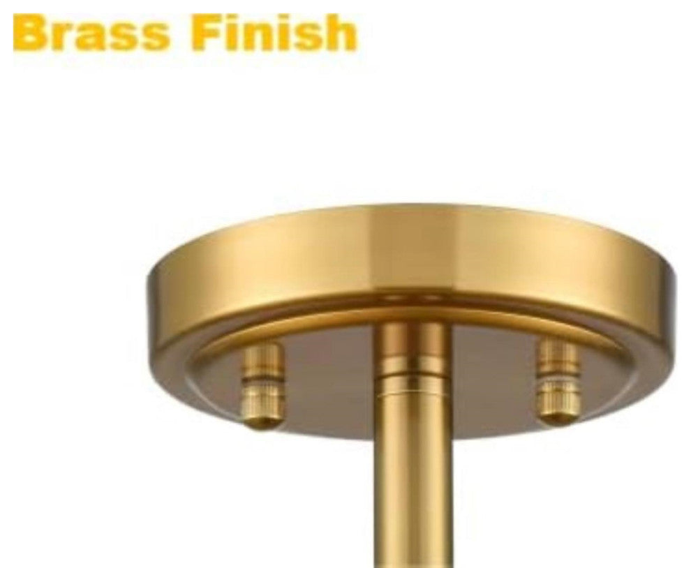 Modern Brass LED Ceiling Light Dimmable 3000K-5500K