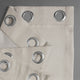Faux Linen Grommet Room Darkening Curtain Single Panel, Birch, 50"x84"
