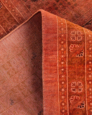 Overdyed, One-of-a-Kind Hand-Knotted Area Rug Pink, 12'4"x16'4"