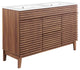Render 48" Double Sink Bathroom Vanity, Walnut White