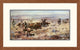"The Round-Up" Framed Digital Print by Charles M. Russell, 33x21"