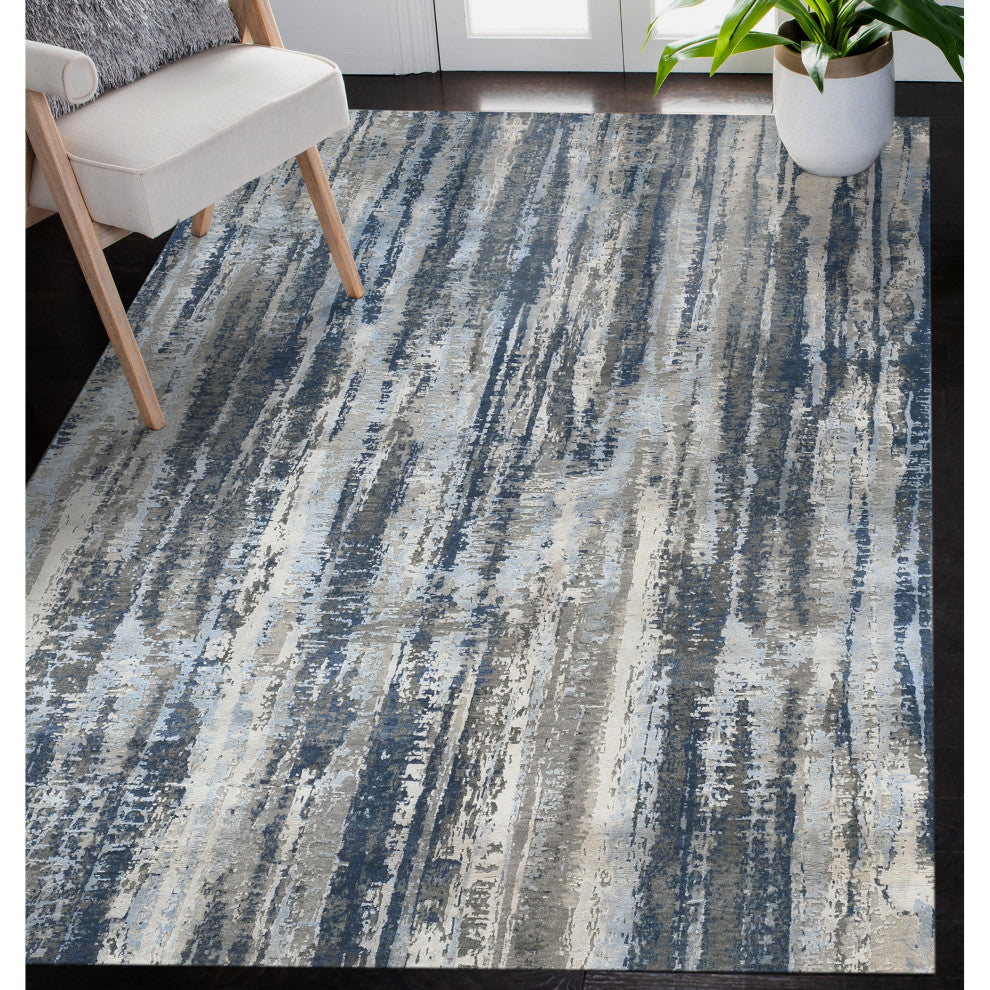 Mystique Speria Area Rug, Blue, 8' x 10', Abstract