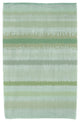 Raya De Agua, Stripe Print Beach Towel, Green
