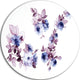 Watercolor Flowers, Floral Round Wall Art, 23"