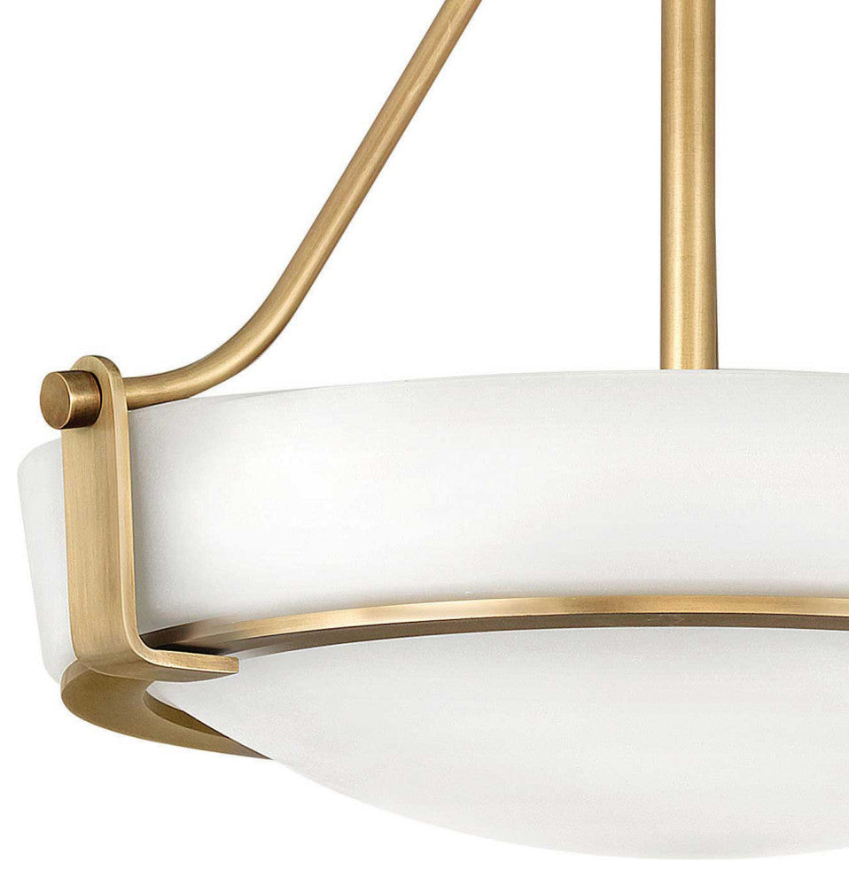 Hinkley Hathaway Medium Semi-Flush Mount, Heritage Brass