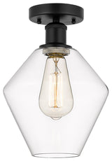 Innovations 616-1F-BK-G652-8 Cindyrella 1 Light Semi-Flush Mount, Matte Black
